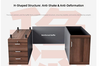 Ensemble de bureau et chaise de direction moderne, poste de travail informatique minimaliste, mobilier de bureau à domicile