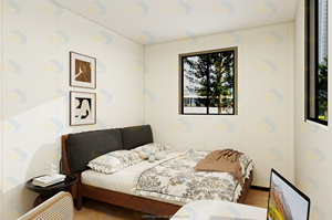 บ้านเคลื่อนที่พับได้แบบสองปีก บ้านคอนเทนเนอร์ขยายได้ พร้อมห้องนอน ห้องครัว สำนักงาน และโซลูชั่นสำนักงานที่บ้าน - Product Image 4