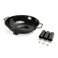 Barbecue au charbon de bois moderne en acier au carbone pour l'extérieur, foyer sans fumée avec finition en émail de porcelaine