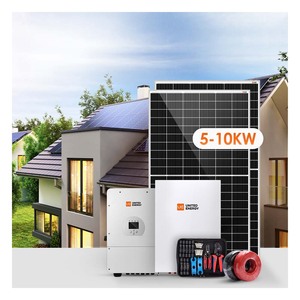 Système solaire domestique tout-en-un 5Kw 6Kw 8Kw 10Kw avec batterie lithium-ion, contrôleur MPPT hybride hors réseau, sortie 110-220V - Product Image 1