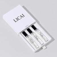Tiroir personnalisé miniature 3 trois flacon pulvérisateur de 10 ml 10 ml test de parfum collection de décantation boîte d'emballage