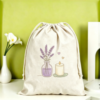 Pochette pliable pratique en toile avec cordon de serrage, écologique et réutilisable, personnalisable pour paniers-cadeaux et petits articles quotidiens