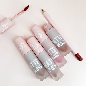 VIOLAHOUSE Lip Gloss Private Label Waterproof Long Lasting Makeup <strong>Matte</strong> Liquid <strong>Lipstick</strong> and Lip Pencil Kit - Product Image 1