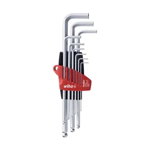 Jeu de clés hexagonales à embout sphérique ProStar WI07192, 9 pièces, conception à bras long, usinage de précision, acier au chrome-vanadium, finition résistante à la corrosion - Product Image 1