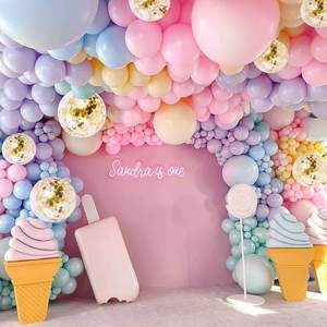 Pastel Balloons Garland Arch Kit 117 Pcs Rainbow Macaron Balloons <strong>Unicorn</strong> Mermaid <strong>Party</strong> Decorations - Product Image 4