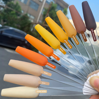 Poudre acrylique OEM pour ongles d'automne, couleurs jaune, orange, marron, nude, sans MMA, vente en gros, poudre acrylique en vrac