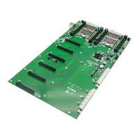 Kualitas Bagus Dual Xeon E5 LGA2011-3 Single Lan 8 DDR4 Sata Msata 6 PCI-E M.2 Motherboard Komputer untuk Server