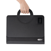 Porte-documents avec fermeture éclair CARDSILK, directement de l'usine, avec batterie externe 8000 mAh et charge sans fil pour les professionnels