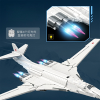 Jie Star JJ9226 2025 Mainan Puzzle Model Skuadron Bomber Strategis Kota MOC Baru 160 untuk Anak Laki-laki 3470pcs Set Blok Bangunan