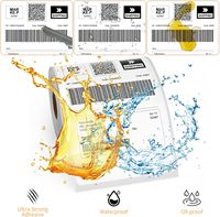 Etiquetas Adhesivas Sintéticas de Alta Definición, Resistentes a los Arañazos, Resistentes al Calor, con Adhesivo Térmico, en Rollo, para Productos Químicos Industriales