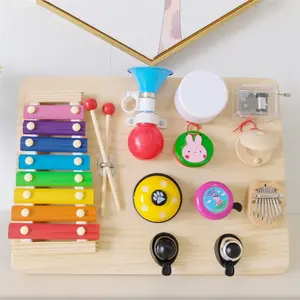 儿童多功能铃铛小喇叭音乐玩具DIY配件忙碌板蒙太梭利