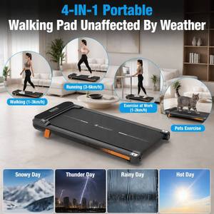 <span class=keywords><strong>Caminadora</strong></span> Manual Inclinable para Debajo del Escritorio, Mini <span class=keywords><strong>Caminadora</strong></span> para Uso en Oficina y Hogar, con Inclinación Ajustable - Product Image 5