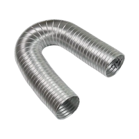 Application extérieure ronde semi-rigide en aluminium CVC Flexible conduit d'air sèche-linge tuyau de ventilation climatiseur Ventilation