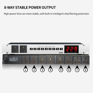 Clavax CLPS-HS5 8 + 2 Cửa Hàng Điện trình tự điều khiển âm thanh chuyên nghiệp video chiếu sáng kỹ thuật số điện áp hiển thị cá nhân - Product Image 4