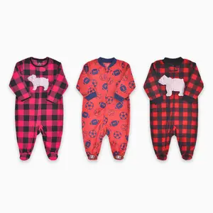 2022 Fabriek Groothandel Baby Kleding Sets Gedrukt Pyjama Set Pasgeboren Baby Fleece Romper Jumpsuit Baby Kleding Met Prijs