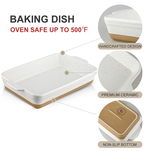 <span class=keywords><strong>Teglia</strong></span> Rettangolare in Ceramica Resistente con Rivestimento Ceramico Ecologico Moderno per Cucina Domestica <span class=keywords><strong>Blu</strong></span> Chiaro - Product Image 4