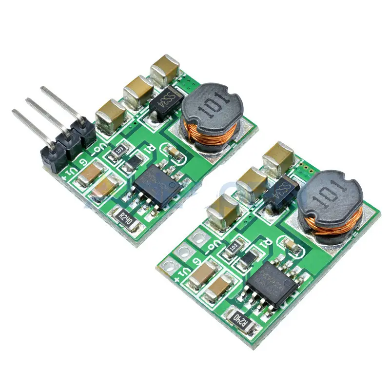 Módulo reductor de voltaje, placa basculante de 200mA-500mA DC 3V-15V a-3,3 V 5V 6V 9V 12V 15V +/-negativo, DC-DC