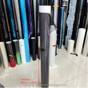 <span class=keywords><strong>Film</strong></span> adhésif statique 5-50% PAS de colle Protection Anti UV Verre de <span class=keywords><strong>fenêtre</strong></span> de voiture 1x30m Amovible Réutilisable <span class=keywords><strong>Noir</strong></span> PET Teinture de <span class=keywords><strong>fenêtre</strong></span> pour voiture - Product Image 2