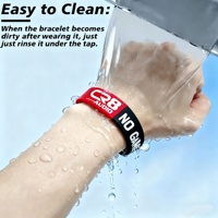 Bracelets en silicone personnalisés écologiques promotionnels avec impression de votre propre logo pour les événements et les activités