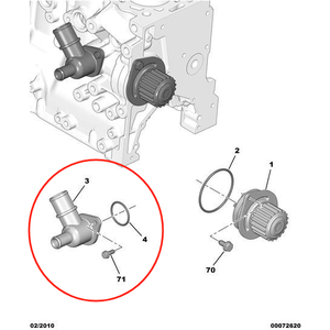 307 9801622180 प्यूज़ो 206 675 प्यूज़ो के लिए शीतलक 722. c3 - Product Image 6