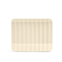 Construction verticale robuste en polypropylène beige mat Porte-serviettes élégants de cuisine classiques pratiques et élégants 2 pièces