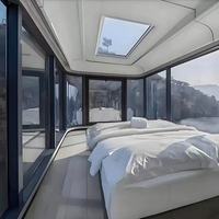 Maison capsule spatiale préfabriquée en acier portable Future Tech, solution de maison intelligente pour villa, appartement, camping en plein air, jardin, hôtel