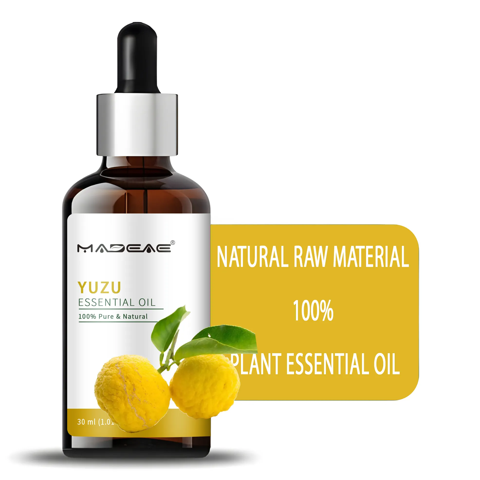 Vente en gros d'huile essentielle de yuzu pour les soins de la peau et des cheveux 100% huile de yuzu naturelle pure de qualité alimentaire