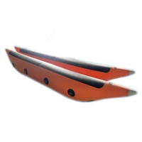 Personnalisé gonflable durable de PVC banane pontons tubes bouée pour pédale bateaux de pêche