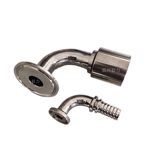 Quick Installation Sanitary 304 Stainless Steel 90 Degree Bending Clamp Joint TC Chuck Hydraulic Elbow Tubing Machining Services - Product Image 2