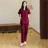Tenues d'infirmière de haute qualité, ensembles de blouses d'hôpital sur mesure, 100% coton et logo personnalisé