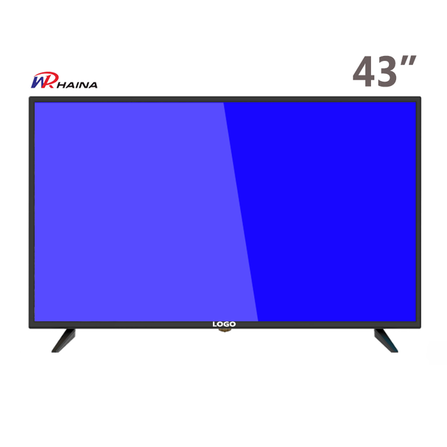 HAINA Wholesale Television Oem Factory Price hd Fhd 43 Inch Led Tv Smart Android google Webos Whale Tempered Double Glass Tv