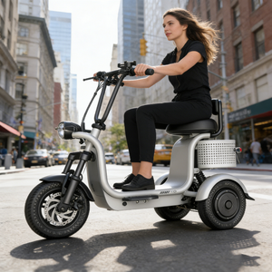 48V 3 Wheels Scooter Foldable Mobility Scooter Lithium Battery - Product Image 1