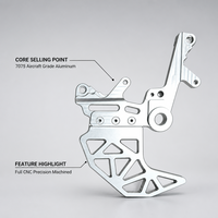 Hintere Fußbremsanlage für Surron Ultra Bee CNC 7075 Aluminium Performance Elektro-Dirt-Bike Racing Upgrade-Kit