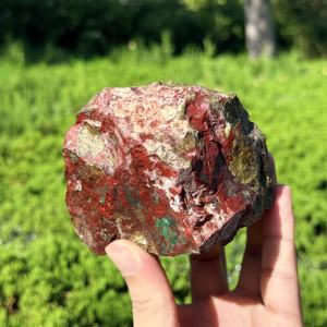 Piedra Natural de Sangre de Dragón, Jaspe Dragón en Bruto, Cristal Curativo, Espécimen Mineral para Joyería, Decoración del Hogar, Venta al por Mayor - Product Image 6