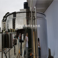 Machine de mélange 3000L pour produits de lotion GZSPX monocouche avec montée sur l'échelle