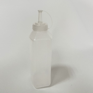 Hình Dạng Vuông Cấp Thực Phẩm Chai Nhựa Rộng Miệng Salad Mặc Quần Áo Nước Sốt Cà Chua Gia Vị Dày Nước Sốt Bóp Chai - Product Image 2