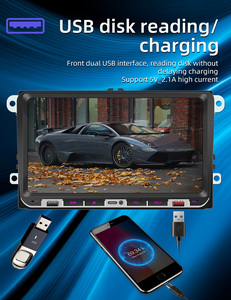 9 "gương liên kết 2 DIN Car DVD Player có dây Carplay FM AM RDS đài phát thanh Video cho Volkswagen Polo TIGUAN B6 CC GOLF <span class=keywords><strong>5</strong></span> amarok - Product Image 6