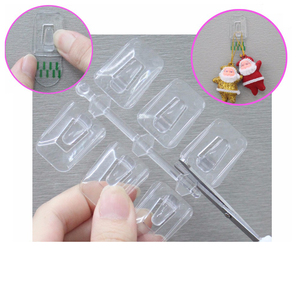 Thần đồng trong suốt dính mini móc ABS nhựa có thể tháo rời đồ lặt vặt móc áo cho đèn Led linh hoạt sử dụng - Product Image 2