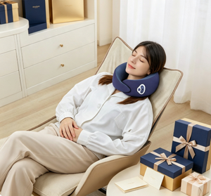 Custom <b>Neck</b> Travel <b>Pillow</b> 5V Type‑C Charging Heating Massage Memory Foam Ergonomic U‑Shaped <b>Pillow</b> for Gift Car Airplane Home - Product Image 3