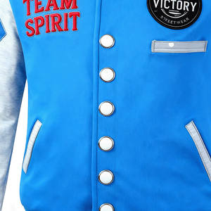 แจ็กเก็ตเบสบอลว่างเปล่าลำลองสำหรับผู้ชายเสื้อแจ็กเก็ตแบบปักอักษรอักษร2023ตามสั่ง - Product Image 6