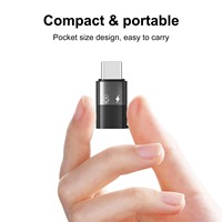 Adaptateur OTG PULUZ neuf 8 broches vers USB-C/Type-C avec microphone pour appareils mobiles, sortie CC