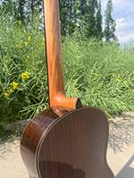 Aiersi Professional Raised Fretboard Glossy Smallman Classical Guitar All Solid Spruce Lattice Braced String Instrument