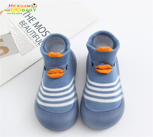 Scuola materna all'ingrosso infantile del bambino del bambino nitted scarpe in azioni simpatici animali del fumetto morbido in gomma anti-scivolo per bambini calzino scarpe - Product Image 4