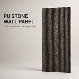 Panel de Pared de Piedra Artificial de Poliuretano Ligero para Decoración Interior y Exterior Moderna - Product Image 1