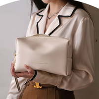 Organisateur de rangement pour produits de beauté personnalisés, grande capacité, trousse de maquillage pour femmes, sac de voyage en PU avec fermeture éclair