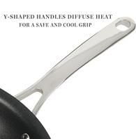 Set Peralatan Masak Aluminium Klasik Kustomisasi Langsung dari Pabrik, Panci dan Wajan Anti Lengket Keramik Induksi dengan Gagang SS untuk Memasak