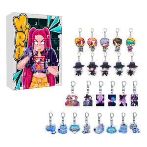 Calendario dell'Avvento a tema musicale KPOP Coreano Sorceress Hunter per Natale, Blind Box, Ciondolo per Zaino, Portachiavi in Vetro - Product Image 5