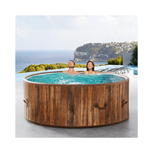 Moderno Spa de Jardín Interior/Baño con Burbujas de Aire, <span class=keywords><strong>Jacuzzi</strong></span> <span class=keywords><strong>Inflable</strong></span> Redondo Ecológico para 2-4 Personas - Product Image 2