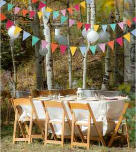 Drapeau triangulaire personnalisé avec logo, accessoires de décoration pour fête, bannière, drapeau coloré - Product Image 3