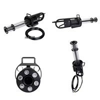 Pistolet à Canon Gatling LED CO2 Cryo Jet pour Fêtes et Clubs, en Aluminium, Télécommandé, Personnalisable, Portée de Tir 6-8M